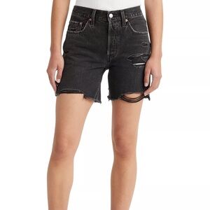 501® Mid-Thigh High Rise Straight Fit Shorts